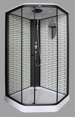 Душевая кабина ALT-E8809В  (90x90x215), н/п, 4 упаковки ALT-E8809B