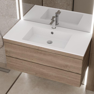 Раковина для ванной Uperwood Megan 100х48х16,5 см, белая матовая 45481000004