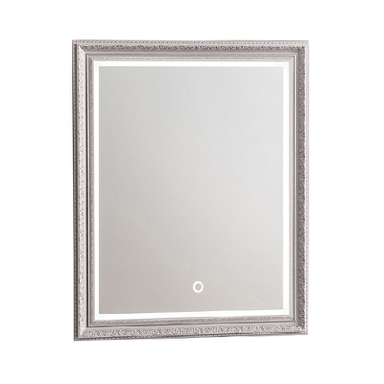 Зеркало AZARIO Марсель LED 630х780 серебро, c подсветкой и диммером, сенсорный выключатель (ФР-00000910) ФР-00000910