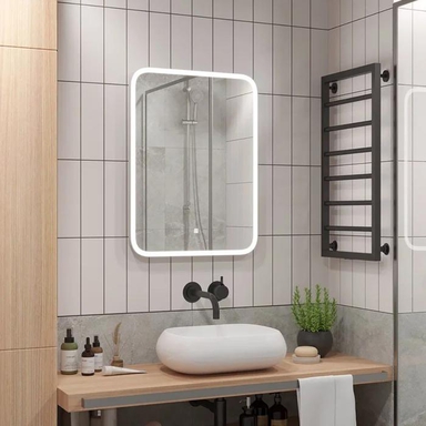 Зеркало для ванной с подсветкой Uperwood Foster 60х80 см, прямоугольное, сенсор/антизапотевание 291020559