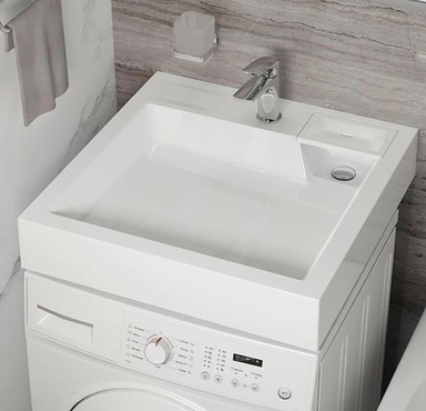 Раковина над стиральной машиной Uperwood Vission 60х60х11 см, белая глянцевая 45483000002