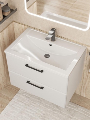Раковина для ванной Uperwood Foster 70х45,5х17,5 см, белая глянцевая 291020341