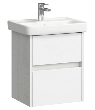 Подвесная тумба в цвете дуб канадский с двумя ящиками с умывальником  CI0105DK