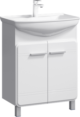 Напольная тумба с двумя дверьми с умывальником Kor.01.06