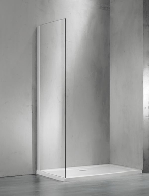 Боковая часть душ. ограждения SANTREK AQUA Evo- SP-900-C-Chrome 900*1950 стекло Прозр. 8мм, профиль Хром 308479