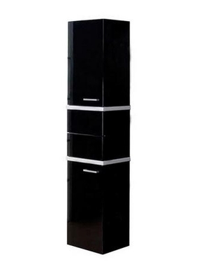 Шкаф - колонна AQUATON Турин черный глянец 1A118003TU950 1A118003TU950