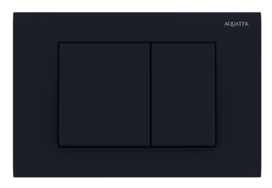 Панель смыва Черная матовая (клавиши квадрат) KDI-0000012