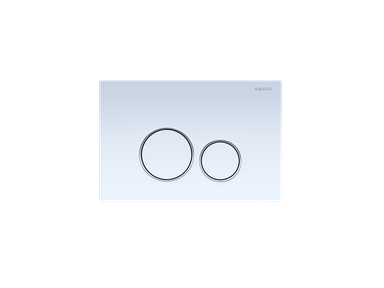Панель смыва Aquatek Белая ободок хром (клавиши круглые) KDI-0000015 KDI-0000015