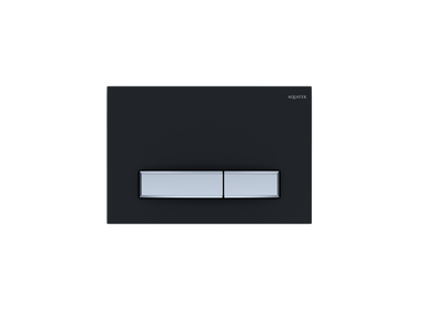 Панель смыва Aquatek Slim Черная матовая (клавиши прямоугольные никель) KDI-0000026 KDI-0000026