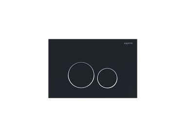 Панель смыва Aquatek Черная матовая ободок хром (клавиши круглые) KDI-0000020 KDI-0000020