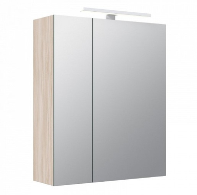 Шкаф-зеркало, 50 см, двухдверный, Mirro, IDDIS, MIR5002i99 MIR5002i99