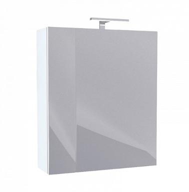 Шкаф-зеркало, 50 см, двухдверный, белый, New Mirro, IDDIS, NMIR502i99 NMIR502i99