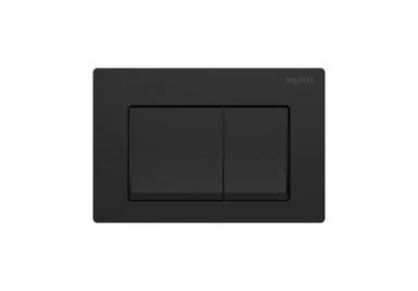 TDI-0000007 (010D) Панель смыва Small Черная матовая (клавиши квадрат) для INS-0000018  с верхней кнопкой смыва TDI-0000007