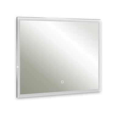 Зеркало AZARIO Гуверт-4 1000х800 c подсветкой и диммером, сенсорный выключатель, часы (LED-00002294) LED-00002294