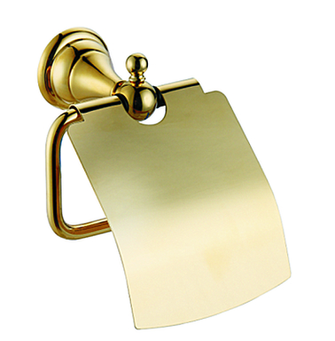 Держатель туалетной бумаги Azario ELVIA с крышкой, золото (AZ-91110G) AZ-91110G