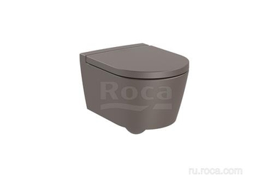 Унитаз Roca Inspira Round подвесная 480, Rimless, кофейный 346528660 346528660