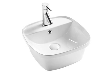 Раковина накладная DK Quadro DT1510916, 430*425*175мм, белый DT1510916