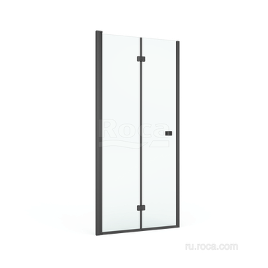 Душевое ограждение Roca Roca Capital Дверь складная 900X1950, прозрачное стекло, черный M4509016M M4509016M