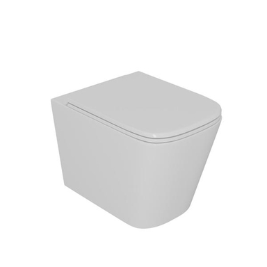 Унитаз подвесной безободковый DK Quadro DT1516016, 530*360*365мм, сиденье микролифт, белый DT1516016