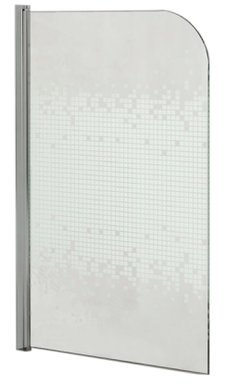Душевая шторка для ванны Loranto SW-L1485 стекло 6мм, размер 85х140 см, профиль хром (CW-L1485) 72896