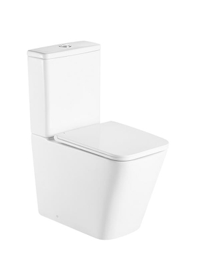 Унитаз-компакт безободковый D&K Berlin DT1437016, 610*345*825мм, сиденье микролифт, белый DT1437016