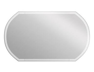 Зеркало LED 090 design 120x70 с подсветкой с антизапотеванием овальное KN-LU-LED090*120-d-Os
