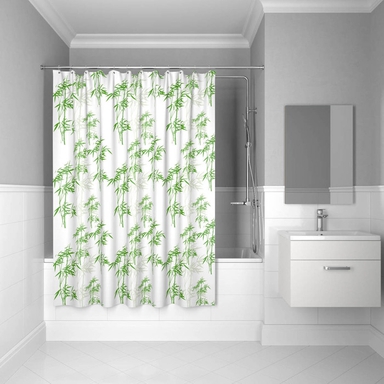 Штора для ванной комнаты, 200*200 см, полиэстер, bamboo leaf,  IDDIS, SCID010P SCID010P