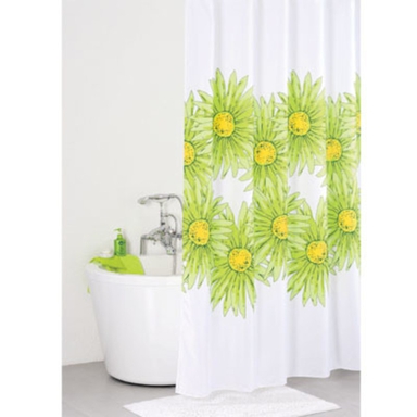 Штора для ванной комнаты, 200*200 см, полиэстер, green blossom, IDDIS, SCID093P SCID093P