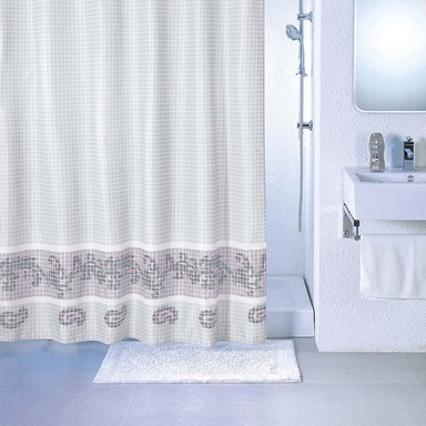 Штора для ванной комнаты, 180*200 см, полиэстер, grey fresco, Milardo, SCMI012P SCMI012P