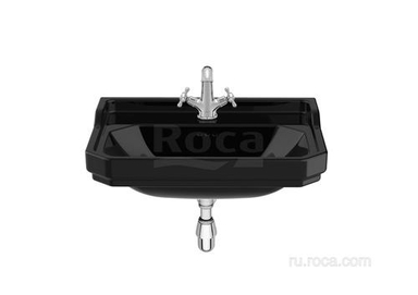 Раковина Roca Carmen подвесная 65х48, 1 отверстие для смесителя, черный 3270A1560 3270A1560