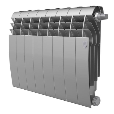 Радиатор Royal Thermo BiLiner 350 /Silver Satin VR - 8 секц. RTBSSVR35008