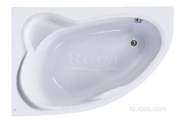 Акриловая ванна Roca Luna 170x115 асимметричная левая белая ZRU9302911 ZRU9302911