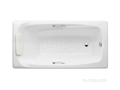 Чугунная ванна Roca Ming 170x85 с отверстиями для ручек, anti-slip A2302G000R 2302G000R