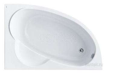 Акриловая ванна Santek Шри-Ланка 150х100 R асимметричная белая 1WH302395 1WH302395
