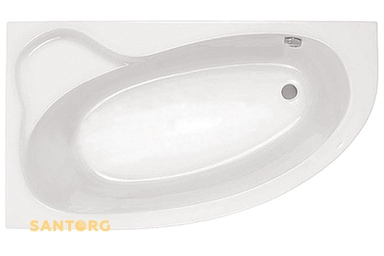 ЭДЕРА 170х110 ванна асимметричная акриловая левосторонняя белая с фронтальной панелью 1.WH11.1.995+1.WH11.2.426+1.WH11.2.089