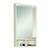 Зеркальный шкаф Йорк 50, белый/выбеленное дерево 1A170002YOAY0