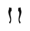 Ножки фигурные Венеция (2 шт), черный глянец 1A155403XX950