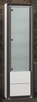 Пенал Капри стекл., цвет белый/нагал, левый Z0000001662