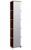 Шкаф-колонна (пенал) напольный зеркальный Командор, венге Kom.05.40/VM