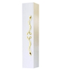 Шкаф-колонна (пенал) подвесной Due amanti белый-золото Due.05.25/W/GL