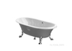 Newcast-Grey ванна 170х85 с ножками 233650000+291041001