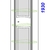 Шкаф-колонна (пенал) угловой с зеркалом и полками Барселона П45/З