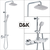 Термостатическая душевая система DK Bayern.Potsdam DA2143741B14