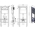 Комплект Унитаз подвесной безободковый D&K Matrix DT1396016 + инс. DI8050127, кл. DB1529006, графит