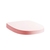 Унитаз приставной Mimo под скрытый бачок с бело-розовой крышкой-сиденьем soft close