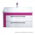 Тумба для ванной комнаты, подвесная, белая/розовая, 90 см, Color Plus, IDDIS, COL90P0i95