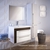 Тумба для ванной комнаты, подвесная, белая/под дерево, 90 см, Color Plus, IDDIS, COL90W0i95