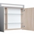 Шкаф-зеркало, 80 см, двухдверный, белый, New Mirro, IDDIS, MIR80N2i99