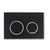 TDI-0000003 (007D) Панель смыва Small Черная матовая ободок хром (клавиши круглые) для INS-0000018  с верхней кнопкой смыва