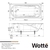 Wotte Comfort 1700х750х445 ванна чугунная (БП-э00д1474)